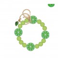 Fruits Beads Wristlet Keyring