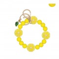 Fruits Beads Wristlet Keyring