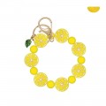 Fruits Beads Wristlet Keyring