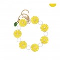 Fruits Beads Wristlet Keyring