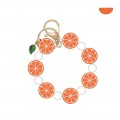 Fruits Beads Wristlet Keyring