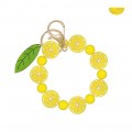 Fruits Beads Wristlet Keyring