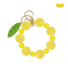 Fruits Beads Wristlet Keyring
