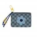 Denim coin purse keyring