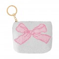 Tufted PU Coin Purse Keyring