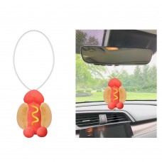Car Hanging Hot Dog Willy Plush