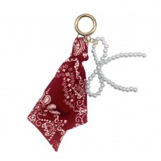 Bandana Scarf w_Pearl Bow Bag charm