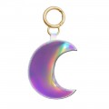 Iridescent PU bag charm