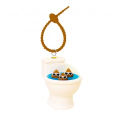 PVC floating poops toilet liquid bag charm
