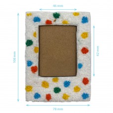 Tufted Polaroid Frame w/ MDF woodboard