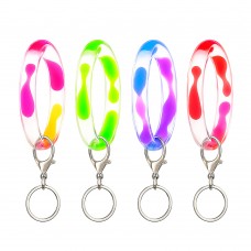 Liquid bangle keyring - flowing oil