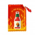 PVC Sauce Pack Coin Purse Keyring