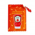 PVC Sauce Pack Coin Purse Keyring
