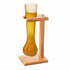 Dangling Balls Yard Glass on Wooden stand