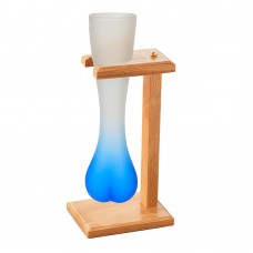 Dangling Balls Yard Glass on Wooden stand