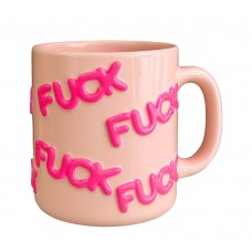 Embossed FUCK 22oz mug