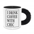 Faux Fur Handle Mug