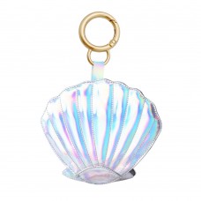 Iridescent PU bag charm
