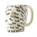 Skull shaped mug - fuck all over print