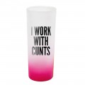 C word style Tall shot glasses
