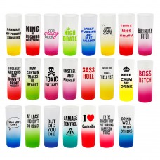 Frosted Gradient Tall Shooters 2oz
