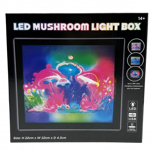 Mushroom flowing light box