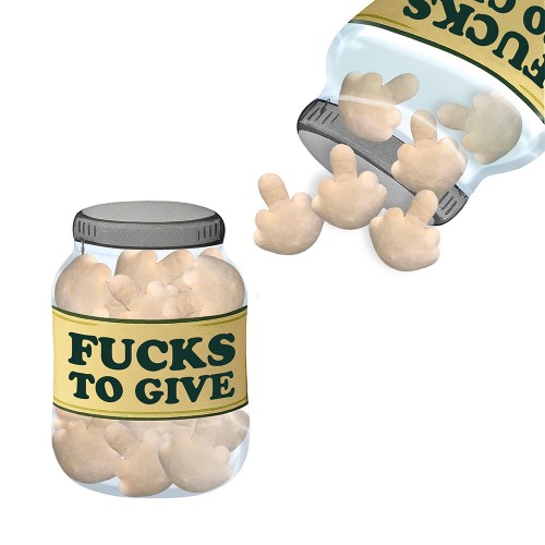 Fucks to give Jar Mini Pillow Set